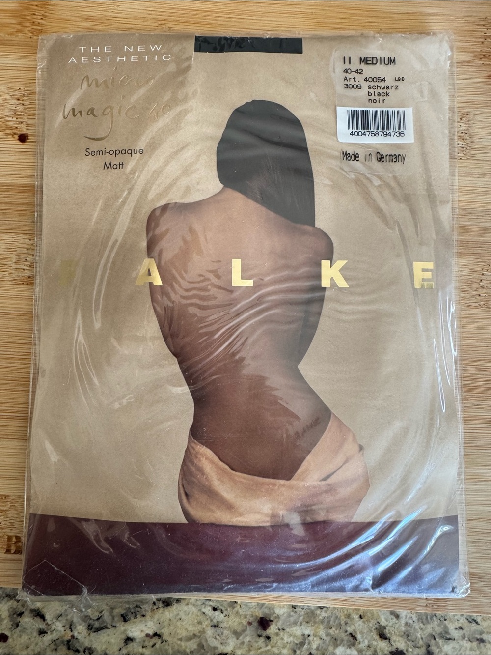 Falke Semi-Opaque Matt Tights in Black